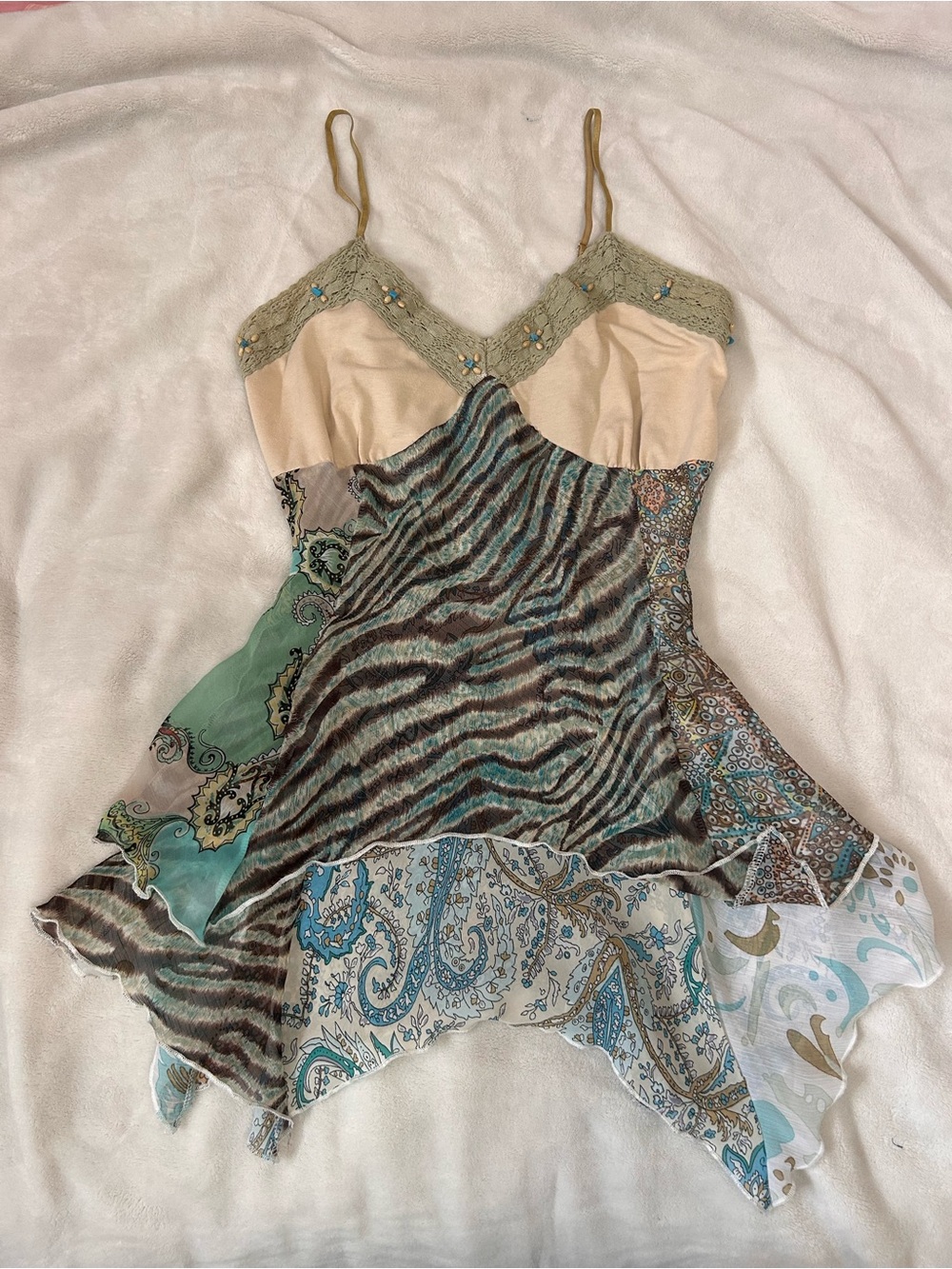 Fairy-Core Flowy Patterned Tank